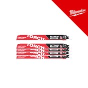 MILWAUKEE LIST RECIPROČNE PILE TCT TORCH NITRUS 230X8T, 5 KOM.