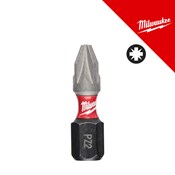MILWAUKEE bit nastavak SHOCKWAVE PZ2 25mm - 3 kom.