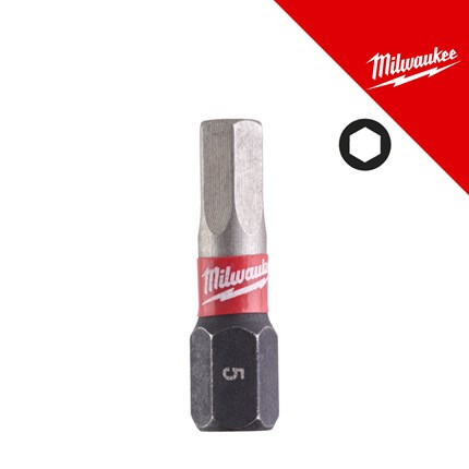 Milwaukee Bit nastavak shockwave HEx5 25 mm-3 kom. – bitovi i nastavci za odvijanje