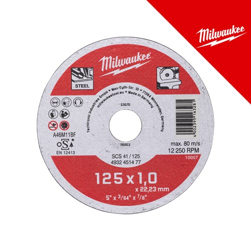 Milwaukee Rezna ploča za metal contr. SCS41 125X1 mm – rezne ploče
