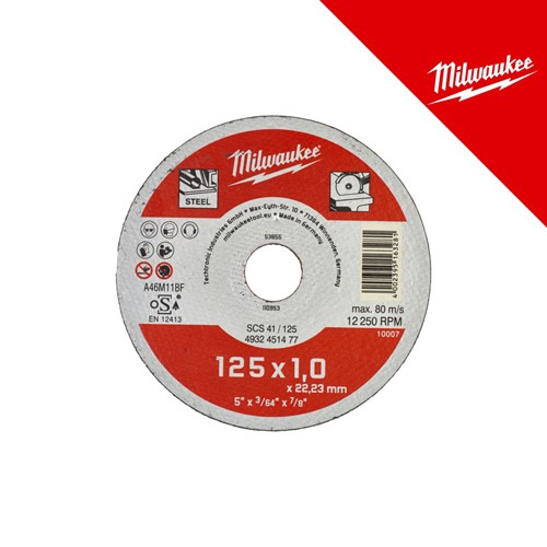 Milwaukee Rezna ploča za metal SCS41 125X1 mm -200 kom – rezne ploče