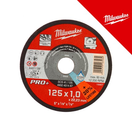 Milwaukee Rezna ploča za metal SCS41 125X1 mm -200 kom – rezne ploče