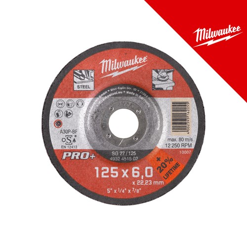 Milwaukee Rezna ploča za metal pro+ SG27 125X6 mm – rezne ploče
