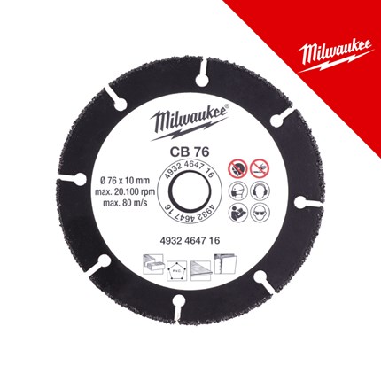 Milwaukee Ploča karbidna cb 76 mm – profesionalni alat i pribor
