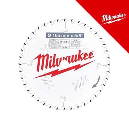 Milwaukee Pila cirkularna- drvo fc 165X15, 87X1, 6X40Z – profesionalni alat i pribor