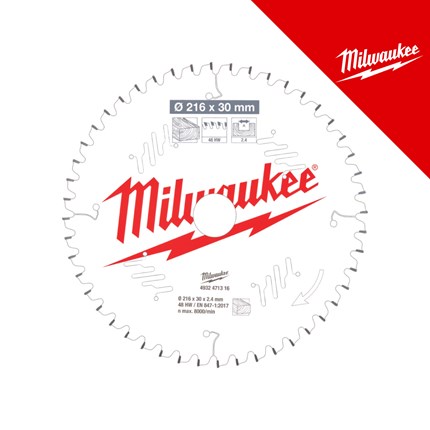 Milwaukee Pila cirkularna ms- drvo fc 216X30X2, 4X48Z – profesionalni alat i pribor