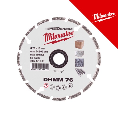 Milwaukee Dijamantna rezna ploča za razne materijale 76 mm - 1 kom – rezne ploče
