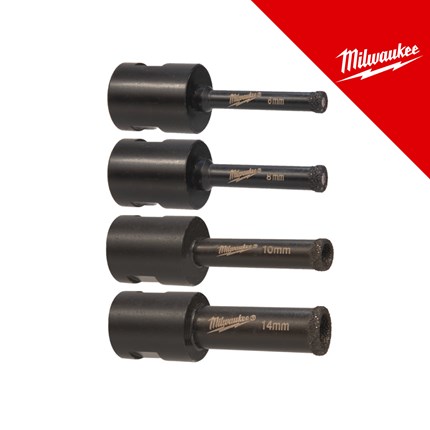Milwaukee Svrdlo dijamantno za keramiku M14 set- 4 kom – svrdla