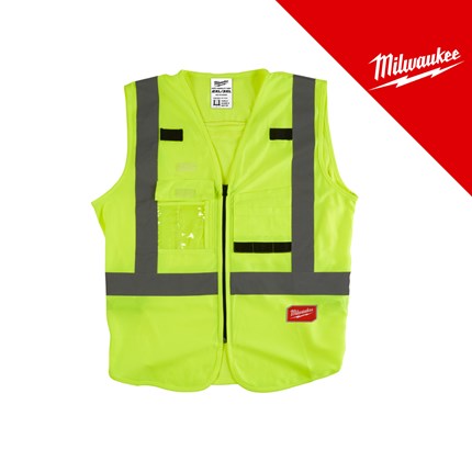 Milwaukee Reflektirajući prsluk žuti 2XL/3XL – profesionalni alat i pribor
