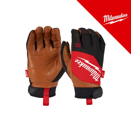 Milwaukee Rukavice kožne hibridne M/8 – radne rukavice