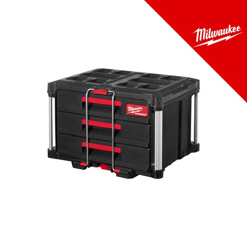 Milwaukee Packout kutija s tri ladice – PACKOUT sustav za pohranu