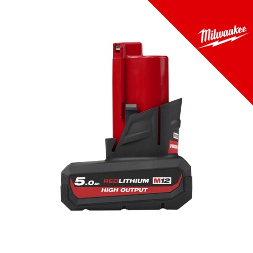 Milwaukee Baterija 12V-HO 5Ah high output (M12HB5) – baterije / akumulatori