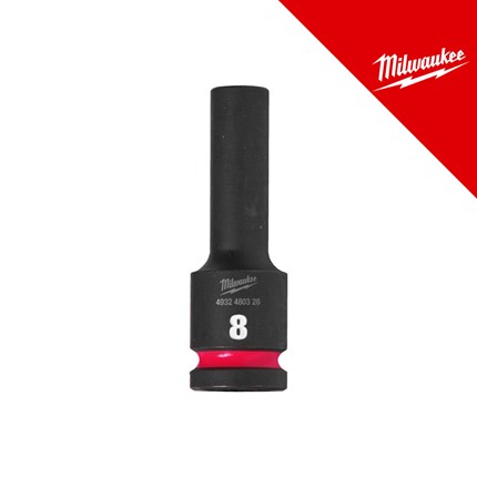 Milwaukee Ključ nasadni udarni 1/2˝ dugi 8 mm – nasadni ključevi