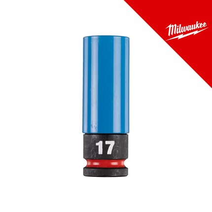 Milwaukee Ključ nasadni udarni shockwave s plastičnom zaštitom 1/2˝ 17 mm – nasadni ključevi