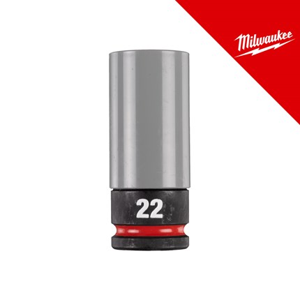 Milwaukee Ključ nasadni udarni shockwave s plastičnom zaštitom 1/2˝ 22 mm – nasadni ključevi