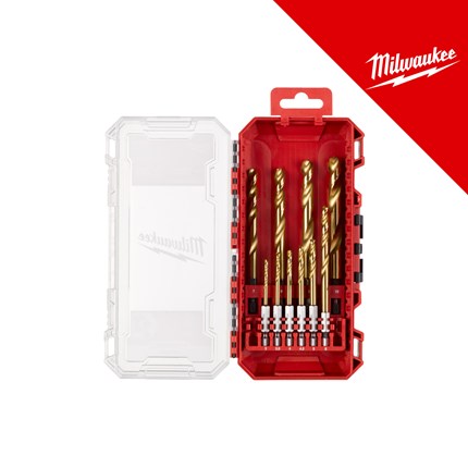 Milwaukee Svrdla za metal 1/4˝ HEX hss-tin red HEX set 10 kom – svrdla