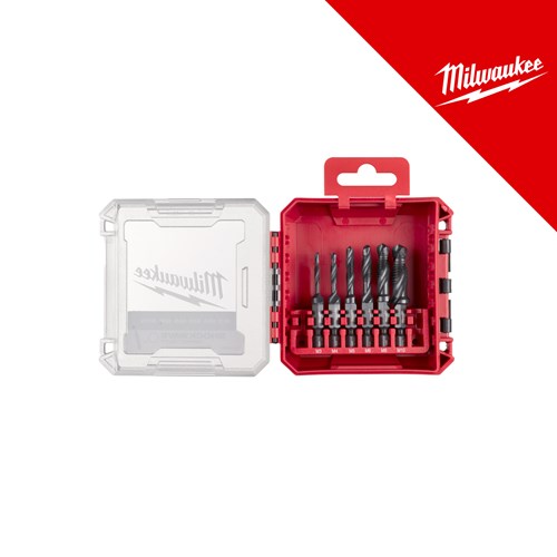 Milwaukee 1/4˝ kombinirano svrdlo za bušenje i urezivanje hss-g, 6 kom. (kutija usklađena sa sustavom packout) – svrdla