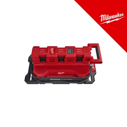 Milwaukee Punjač 18V packout za 6 baterije (M18MPC6EU) – punjači