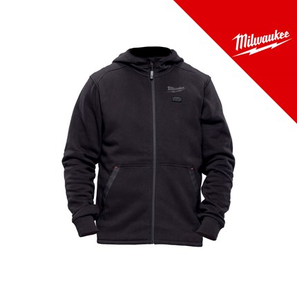 Milwaukee M12HHBL5-0(M) aku hoodie grijana crna – akumulatorski alat