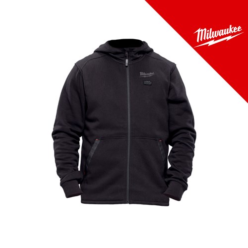 Milwaukee M12HHBL5-0(M) aku hoodie grijana crna – akumulatorski alat