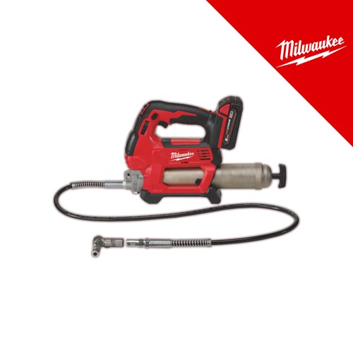 Milwaukee 18V aku mazalica, u c koferu sa 1x2Ah baterijom i punjačem (M18GG-201C - 4933440490) – punjači
