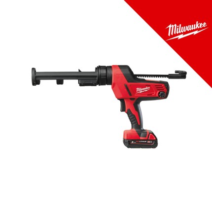 Milwaukee 18V aku alat za kartuše za 310ml, u kutiji sa 1x2Ah baterijom i punjačem (M18PCG/310C-201B - 4933441310) – punjači
