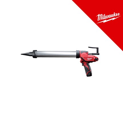 Milwaukee 12V aku alat za kartuše 600ml, u kutiji sa 1x2Ah baterijom i punjačem (M12PCG/600A-201B - 4933441670) – punjači