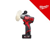 MILWAUKEE 12V AKU POLIRKA 76mm, u X koferu sa 1x2Ah i 1x4Ah baterijama i punjačem (M12BPS-421X - 4933447799)