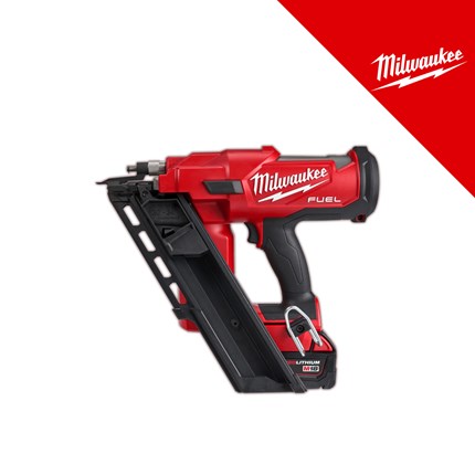 Milwaukee 18V aku čavlerica, u c koferu sa 2x5Ah baterijama i punjačem (M18ffn-502C - 4933471404) – baterije / akumulatori