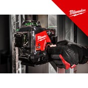 MILWAUKEE 12V AKU LASERSKI NIVELIR 3 zrake 360 stupnjeva, zečena zraka, u C koferu sa 1x4Ah baterijom i punjačem (M123PL-401C - 4933478102)