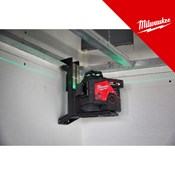 MILWAUKEE 12V AKU LASERSKI NIVELIR 3 zrake 360 stupnjeva, zečena zraka, u C koferu sa 1x4Ah baterijom i punjačem (M123PL-401C - 4933478102)