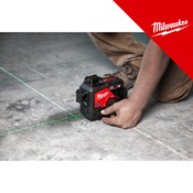 MILWAUKEE 12V AKU LASERSKI NIVELIR 3 zrake 360 stupnjeva, zečena zraka, u C koferu sa 1x4Ah baterijom i punjačem (M123PL-401C - 4933478102)
