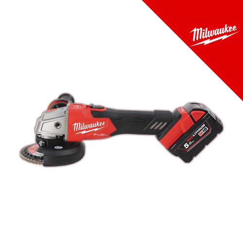 MILWAUKEE 18V AKU KUTNA BRUSILICA, Rapid Stop, u X koferu sa 2x5Ah baterijama i sa punjačem (M18FSAG125XB-502X - 4933478430)