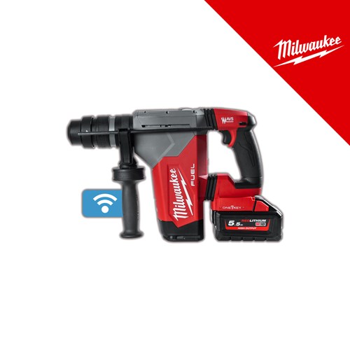 Milwaukee 18V aku bušeči čekić SDS+ 5.0 j, u x koferu sa 2x5,5Ah ho baterijama i punjačem (M18ONEFHPX-552X - 4933478496) – svrdla sa SDS prihvatom