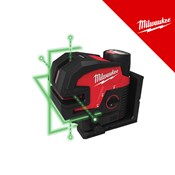 MILWAUKEE 12V AKU LASERSKI NIVELIR 4 točke zelena zraka, u C koferu sa 1x3Ah baterijom i punjačem (M12CLL4P-301C - 4933479203)