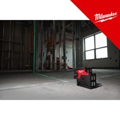 MILWAUKEE 12V AKU LASERSKI NIVELIR 4 točke zelena zraka, u C koferu sa 1x3Ah baterijom i punjačem (M12CLL4P-301C - 4933479203)
