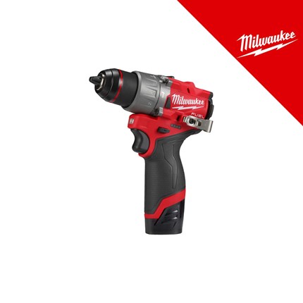 Milwaukee 12V aku udarna bušilica, 45 nm, u x koferu sa 2x2Ah baterijama i punjačem (M12FPD2-202X - 4933479868) – baterije / akumulatori