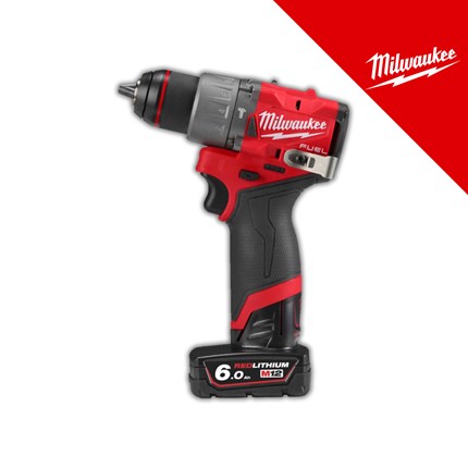 Milwaukee 12V aku udarna bušilica, 45 nm, u x koferu sa 2x6Ah baterijama i punjačem (M12FPD2-602X - 4933479870) – baterije / akumulatori