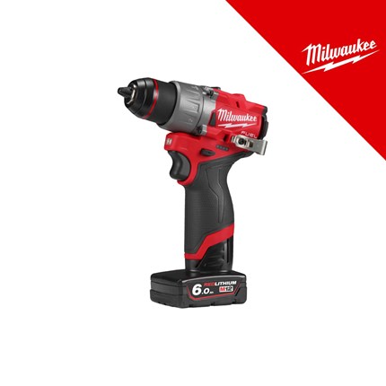 Milwaukee 12V aku bušilica, 45 nm, u x koferu sa 2x6Ah baterijama i punjačem (M12FDD2-602X - 4933479875) – baterije / akumulatori