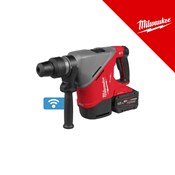MILWAUKEE 18V AKU UDARNI BUŠEĆI ČEKIĆ 40MM SDS-MAX, u C koferu s 2 x M18 FB12 baterijama i punjačem (M18FHACO540-122C - 4933493138)