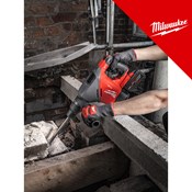 MILWAUKEE 18V AKU UDARNI BUŠEĆI ČEKIĆ 40MM SDS-MAX, u C koferu s 2 x M18 FB12 baterijama i punjačem (M18FHACO540-122C - 4933493138)