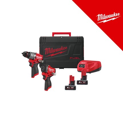 Milwaukee 12V aku komplet alata, u x koferu sa 2x6Ah baterijama i punjačem (12FPP2X2-402X - 4933498741) – baterije / akumulatori