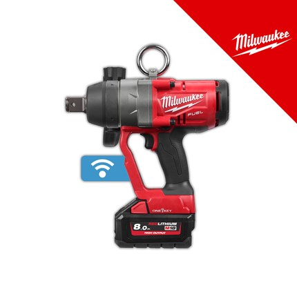 Milwaukee 18V aku udarni stezač, 2033 nm, u x koferu sa 2x8Ah forge baterijama i punjačem (M18ONEFHIWF1-802X - 4933499254) – baterije / akumulatori
