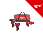 MILWAUKEE 12V AKU KOMPLET ALATA sa 2x2Ah baterijama i punjačem u torbi(M12BLPP2D-202B - 4933500139)