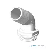Tank Fitting 120° 38mm 1 1/2˝ BSP White