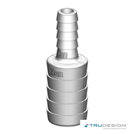 Metalni reduktor 25mm–13mm s oznakama veličina i logotipom TRUDESIGN u donjem desnom kutu.