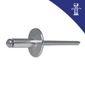 Pop zakovica DIN 7337 4.0x12 Al ŠIROKA  [0012100]