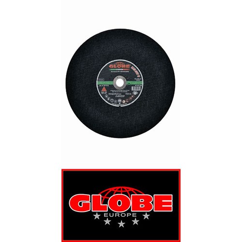 Crna profi rezna ploča s logotipom GLOBE Europe, namijenjena za precizno rezanje metala i legura.