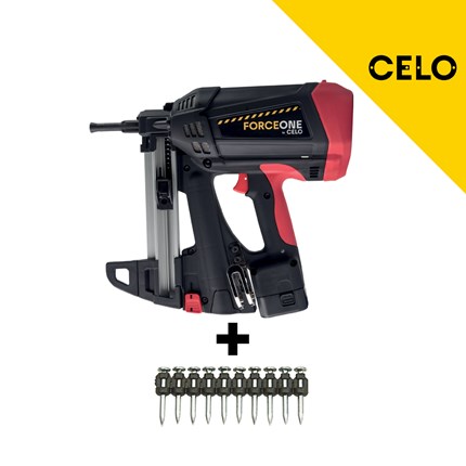 Celo plinski pištolj FORCE ONE PLUS kratki GRATIS uz 26 PAK čavala u redeniku TKA 19/800 ili/i 25/800.