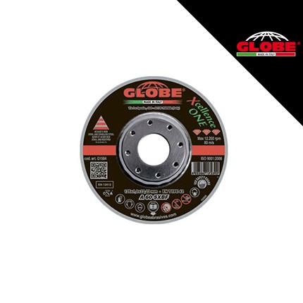 Rezna ploča GLOBE X-CELENCE ONE 125x1.0, namijenjena za precizno rezanje i obradu metala.